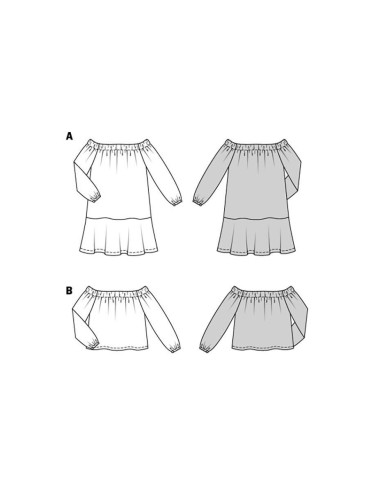 Dress and blouse pattern - Burda 5920