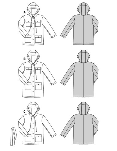 Parka pattern - Burda 5923