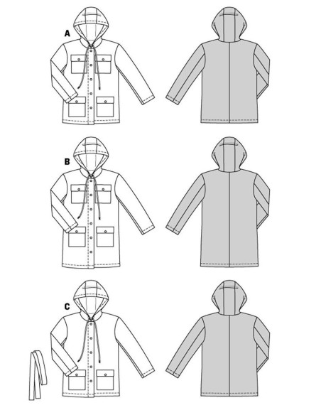 Parka pattern - Burda 5923