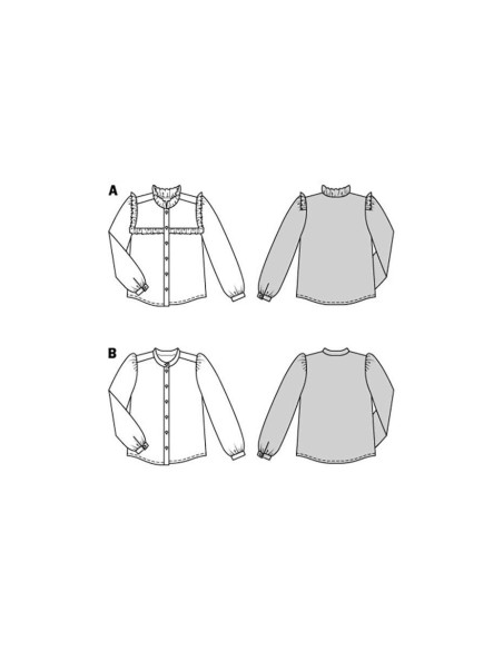Blouse pattern - Burda 5939