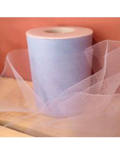 Tulle ribbon - Blue - 40-meter roll