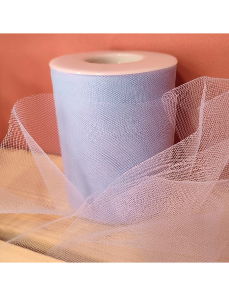 Tulle ribbon - Blue - 40-meter roll
