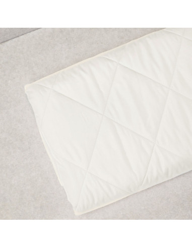 Water-repellent quilted fabric Gem - Cream white