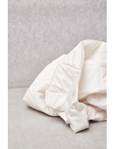Water-repellent quilted fabric Gem - Cream white 2