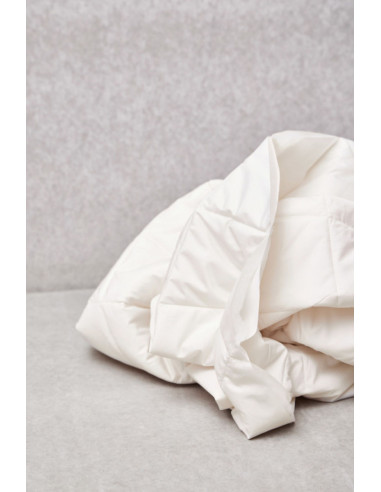 Water-repellent quilted fabric Gem - Cream white