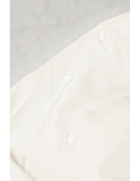Water-repellent quilted fabric Gem - Cream white