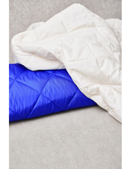 Water-repellent quilted fabric Gem - Cream white