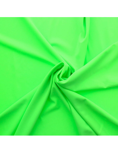 Fluorescent green lycra swimsuit fabric