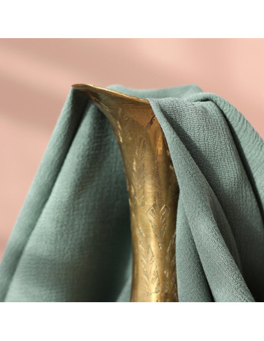 Moroccan crepe fabric in laurel viscose - La Maison Naïve