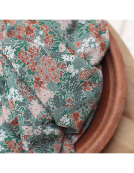 Prairie Laurier Viscose Crepon Fabric - La Maison Naïve