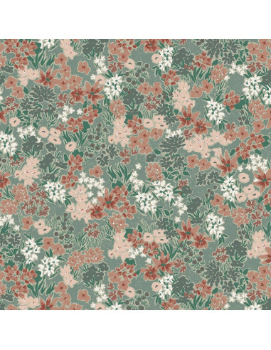 Prairie Laurier Viscose Crepon Fabric - La Maison Naïve