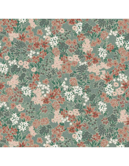 Prairie Laurier Viscose Crepon Fabric - La Maison Naïve