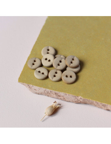 10 mm two-hole button - Bronze