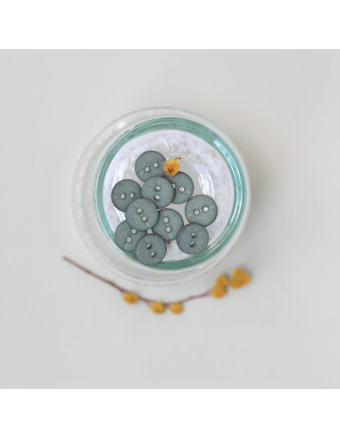 10 mm two-hole button - Laurel