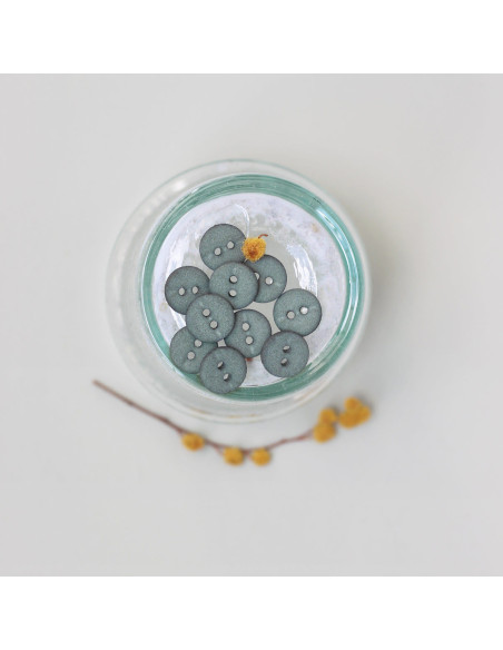 10 mm two-hole button - Laurel