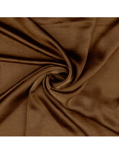 Deluxe satin fabric with a silk touch - Chocolate