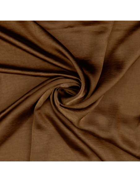 Deluxe satin fabric with a silk touch - Chocolate