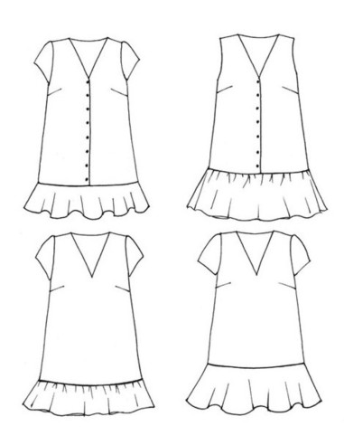 Volute Dress Pattern - Anna Rose Patterns