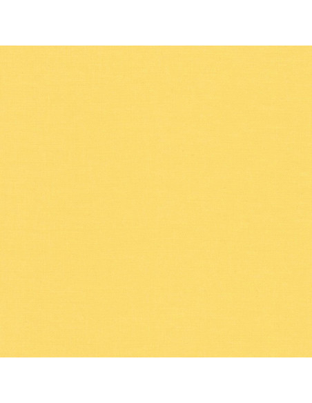 Solid cotton fabric patchwork Kona - Buttercup