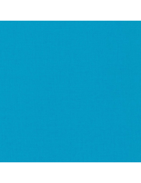 Solid cotton patchwork fabric Kona - Turquoise