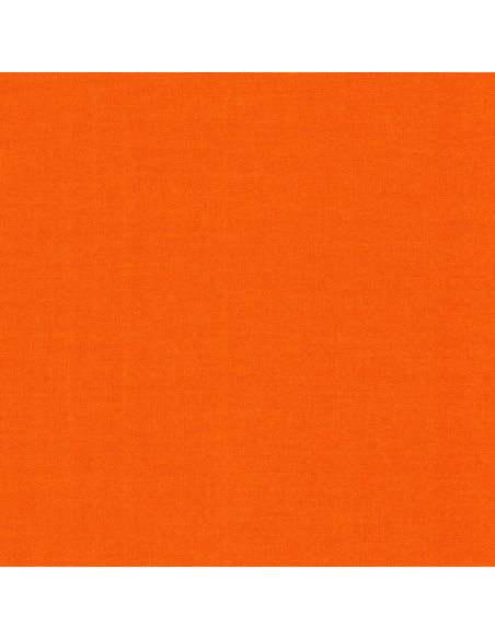 Kona Solid Cotton Fabric Patchwork - Tangerine