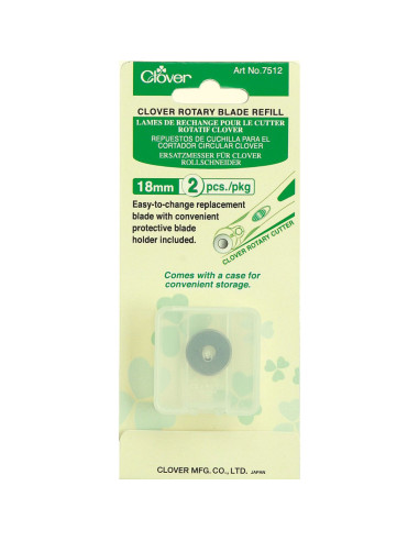 2 replacement blades for Clover cutter - 18 mm