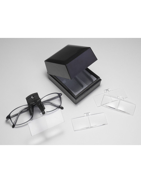 Daylight magnifying glasses for glasses