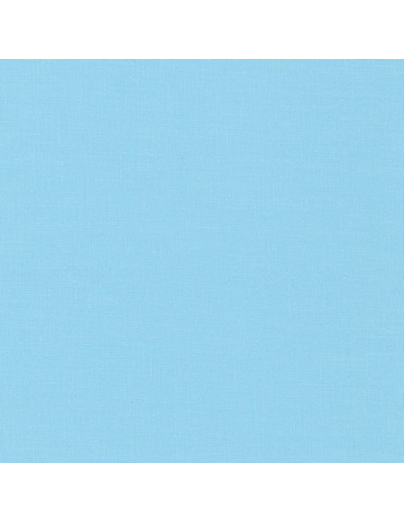 Solid cotton fabric patchwork Kona - Spa Blue