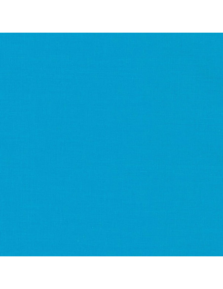 Solid cotton fabric patchwork Kona - Lagoon