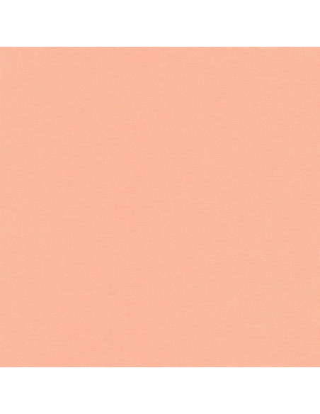 Solid cotton fabric patchwork Kona - Peach