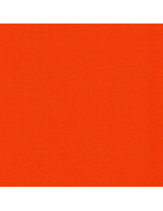 Solid cotton fabric patchwork Kona - Flame