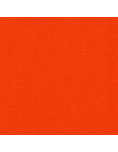 Solid cotton fabric patchwork Kona - Flame