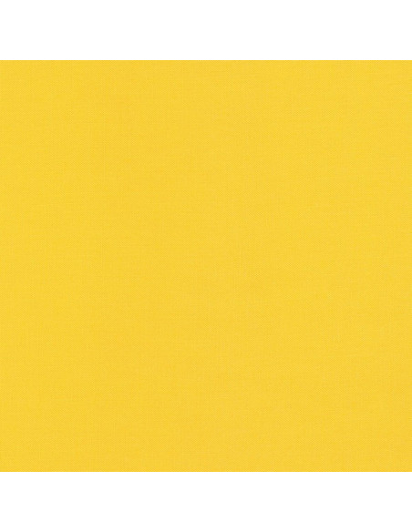 Solid cotton fabric patchwork Kona - Canary