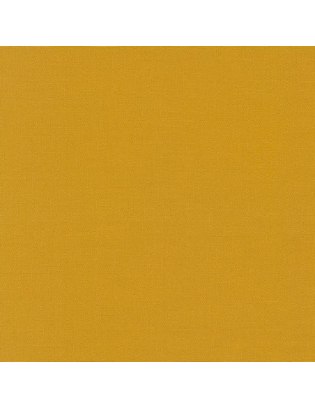 Solid cotton fabric patchwork Kona - Curry
