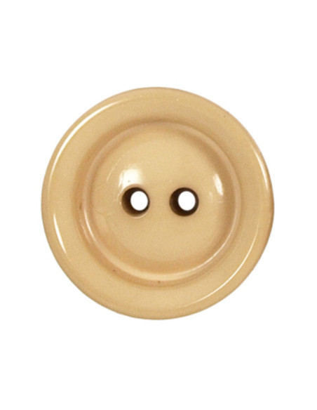 Tube of 3 wooden buttons with 2 holes - 22 mm