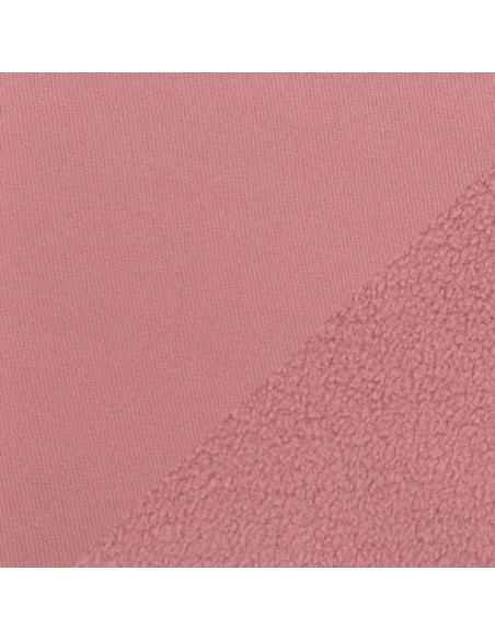 Water-repellent softshell fabric with microfleece backing - Pink