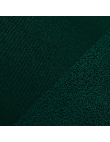 Water-repellent softshell fabric with microfleece backing - Bottle green