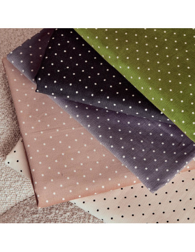 Maple polka dot corduroy fabric - Atelier Brunette