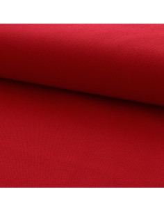 Half-panama cotton canvas fabric - Red