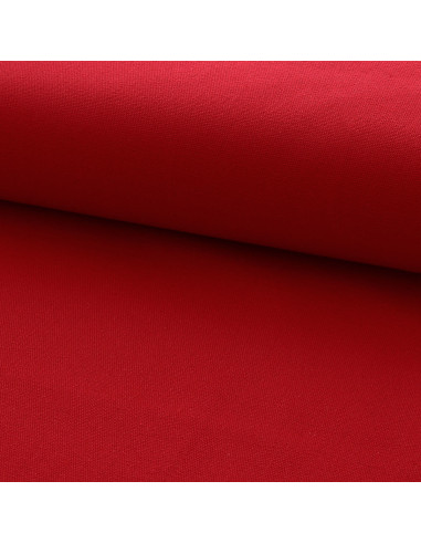 Half-panama cotton canvas fabric - Red