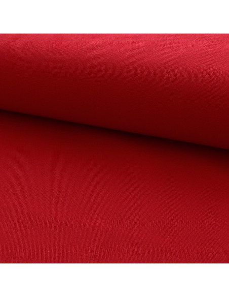Half-panama cotton canvas fabric - Red