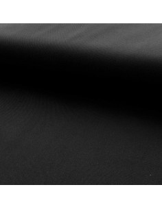 Half-panama cotton canvas fabric - Black