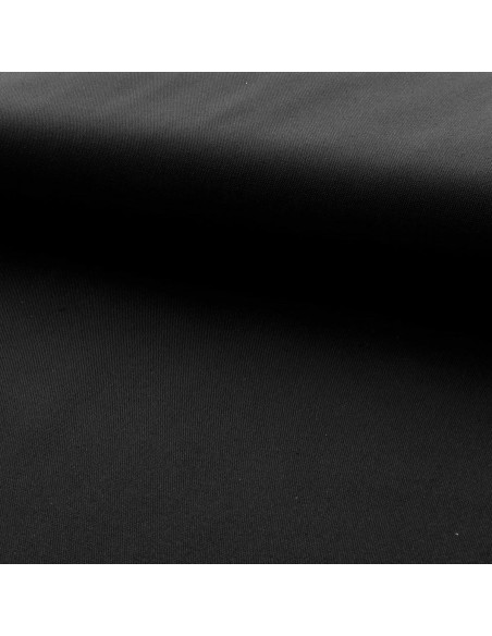 Half-panama cotton canvas fabric - Black