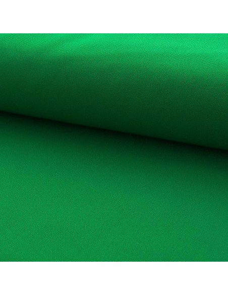 Half-panama cotton canvas fabric - Grass green