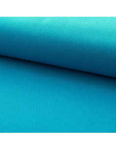 Half-panama cotton canvas fabric - Turquoise blue