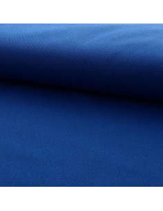 Half-basket cotton canvas fabric - Cobalt blue