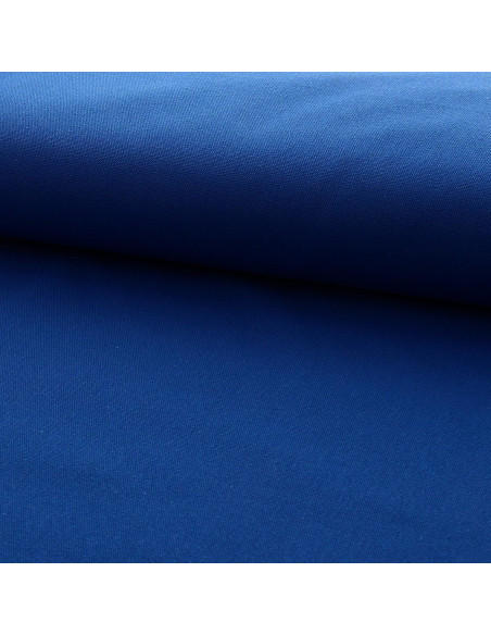 Half-basket cotton canvas fabric - Cobalt blue
