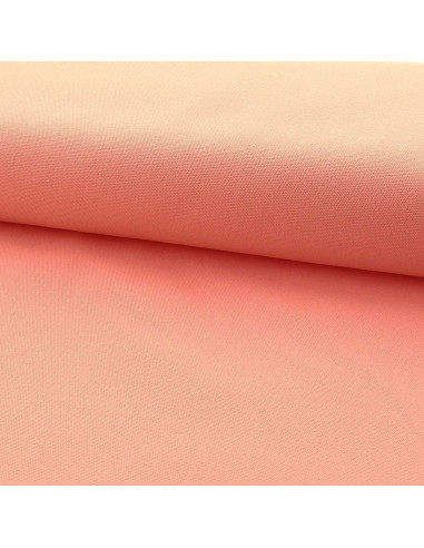 Half-basket cotton canvas fabric - Salmon