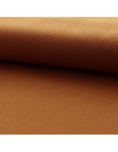 Half-basket weave cotton canvas fabric - Ochre yellow