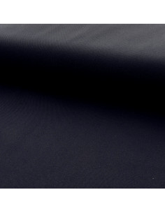 Half-panama cotton canvas fabric - Navy blue